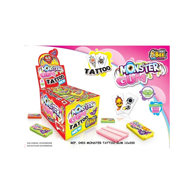 CHICLE MONSTER TATOO 0.05 - 200 U