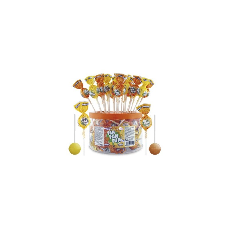 MEGA FIN FAN FUN LIMON/NARANJA 45 UDS 0,20 €