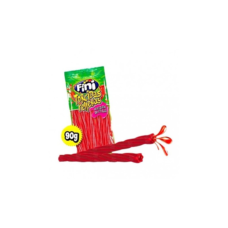 BOLSITA TORCIDA RELLENA FRESA FINI 0.70 - 12 UD