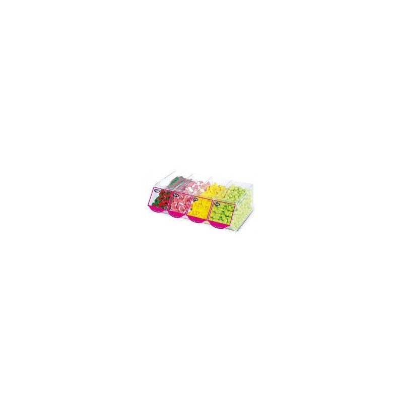 TARRO APILABLE METACRILATO 4 uds. FINI   52x32x17