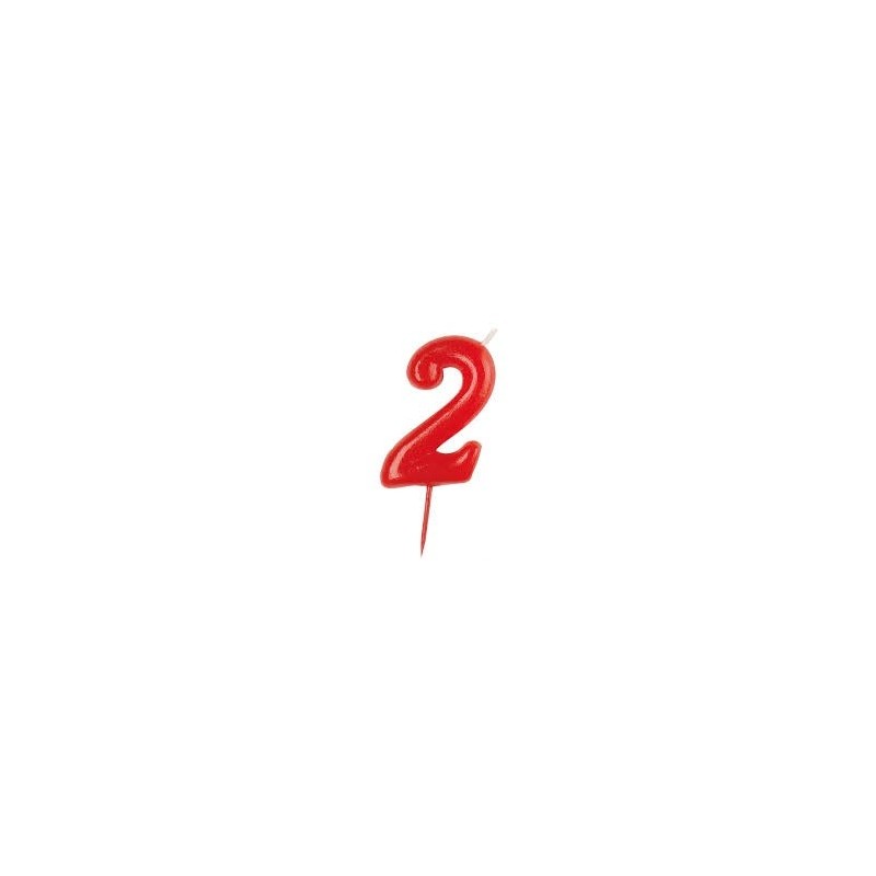 VELA ROJA NUMERO 2   Ref. 345173