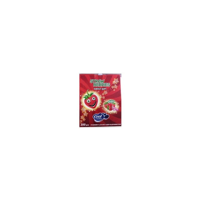 CHICLE FRESA COOL CANDIES 0.05- 200 U