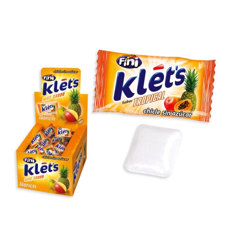 CHICLE KLETS TROPICAL 0,05 - 200 uds