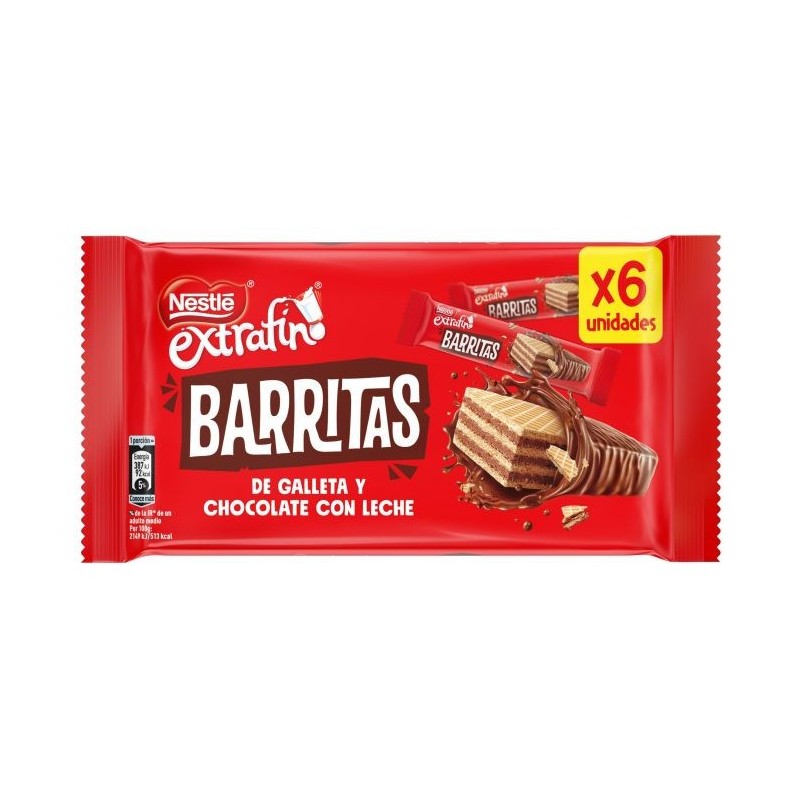 NESTLE EXTRAFINO BARRITAS PACK 6