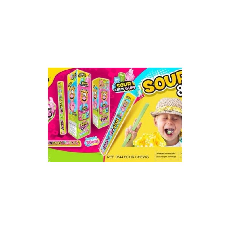 SOUR CHEWS GUM - 24 U