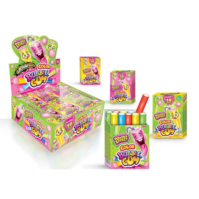 COLOR BUBBLE GUM - 18 U