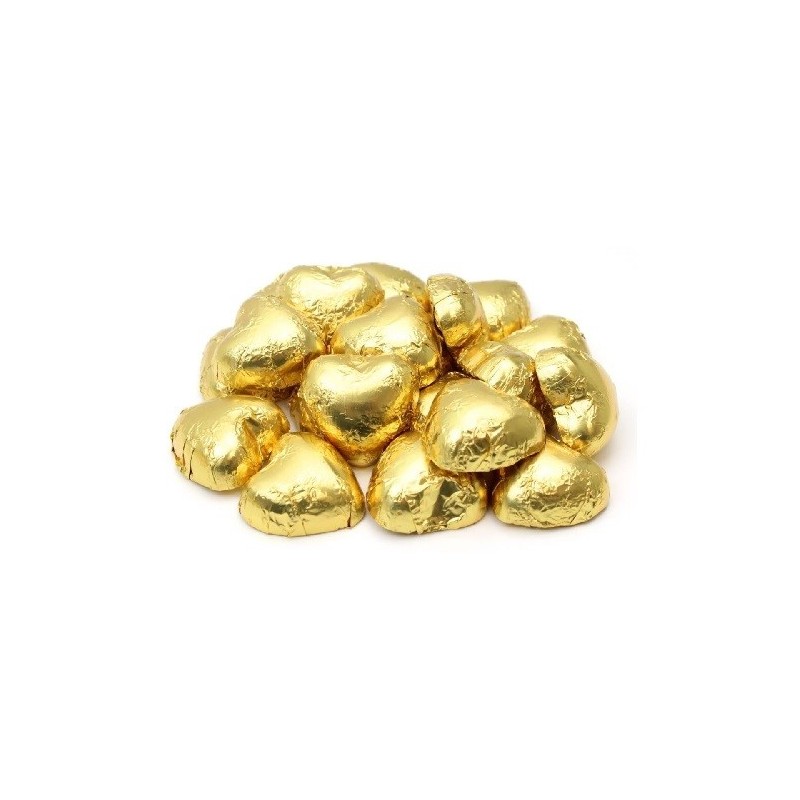CORAZON CHOCOLATE DORADO - 125 U