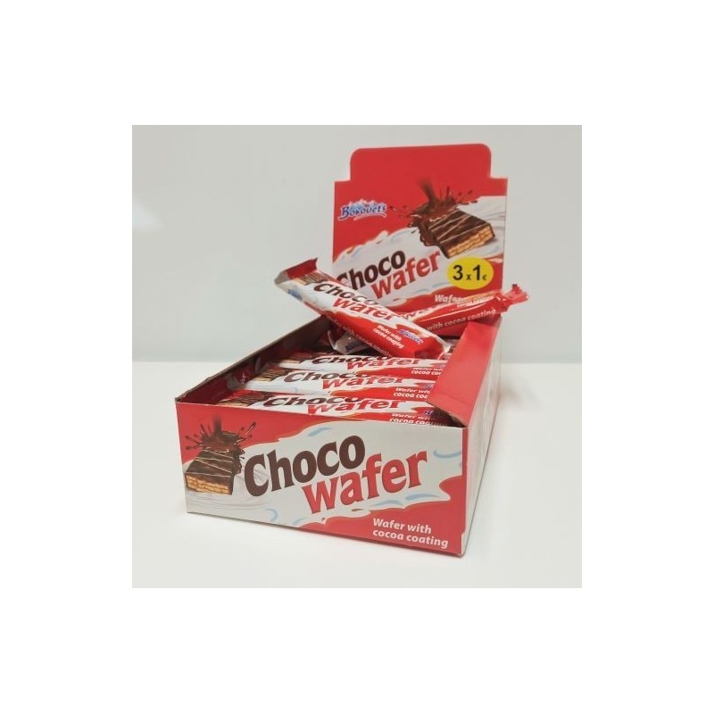 CHOCO WAFER 45 GRS 3 X 1 € - 24 U