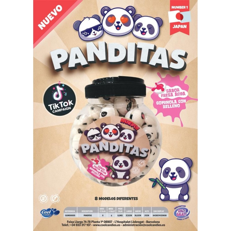 TARRO PANDA RELLENO 0.60 - 60 U COOL