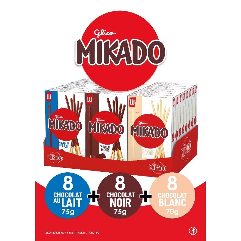 LOTE MIKADO 70-75 GRS - 24 U