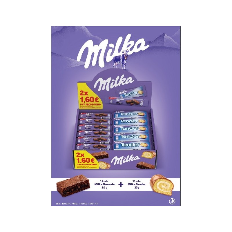 LOTE TENDER - BROWNIE 2X1.60 - 33 U